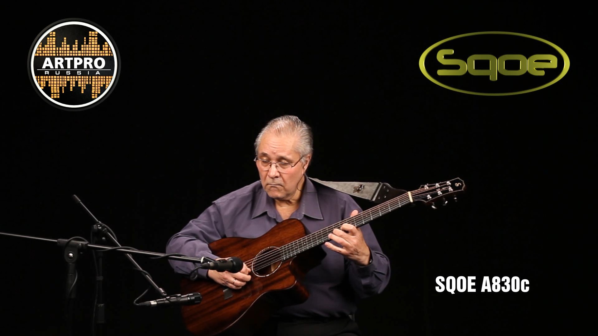 Пример игры на гитаре SQOE A830c, cover "Я вам спою"